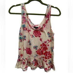 American Eagle Womens Floral Tank Top Size Medium